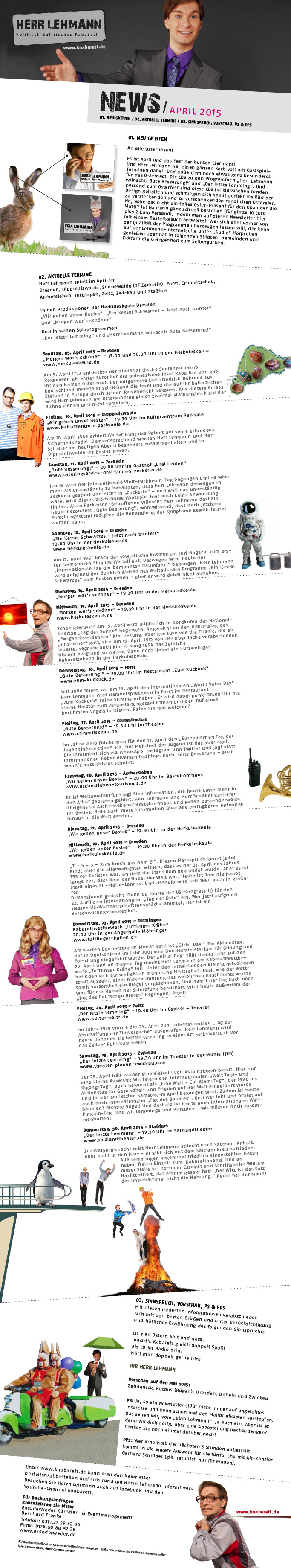 Newsletter April 2015