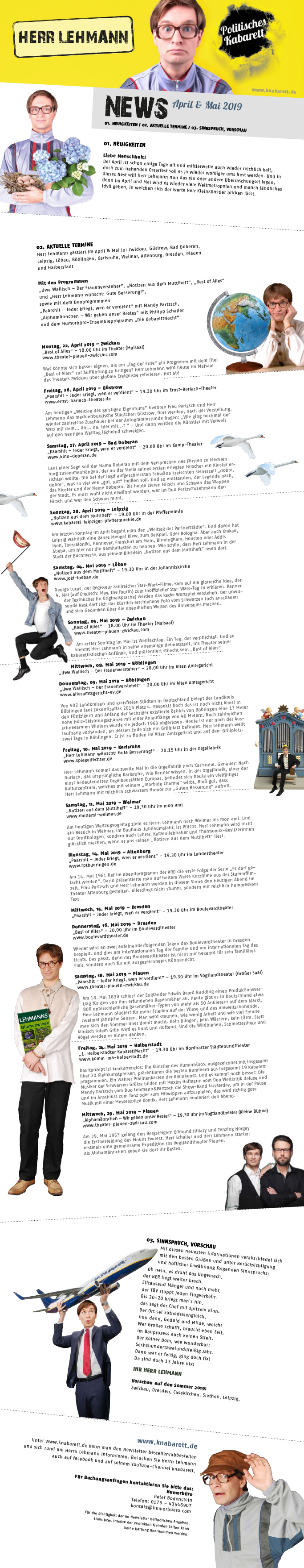 Newsletter April/Mai 2019
