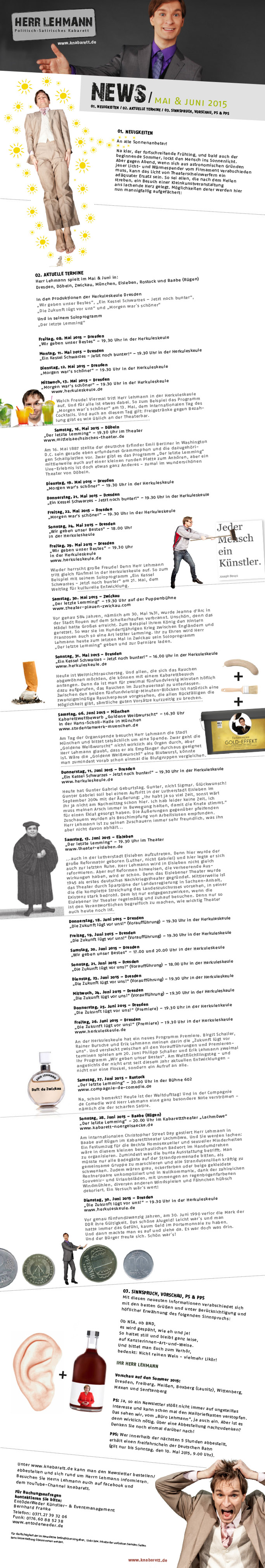 Newsletter Sommer 2015