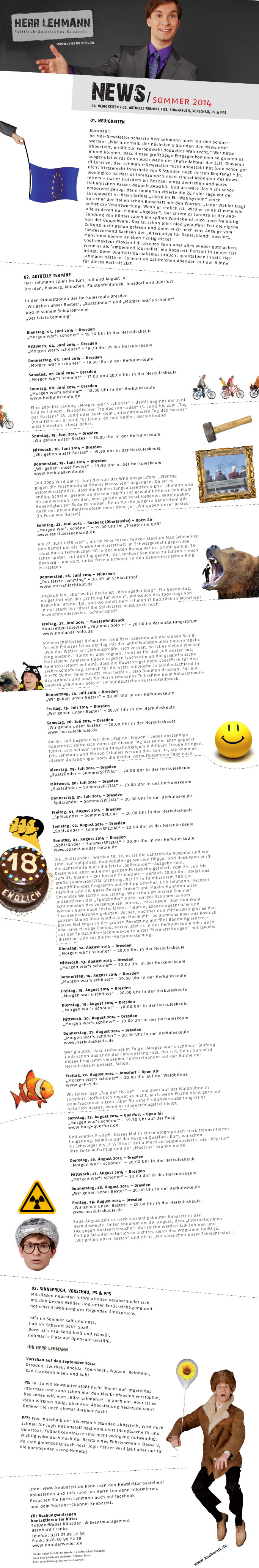 Newsletter Sommer 2014