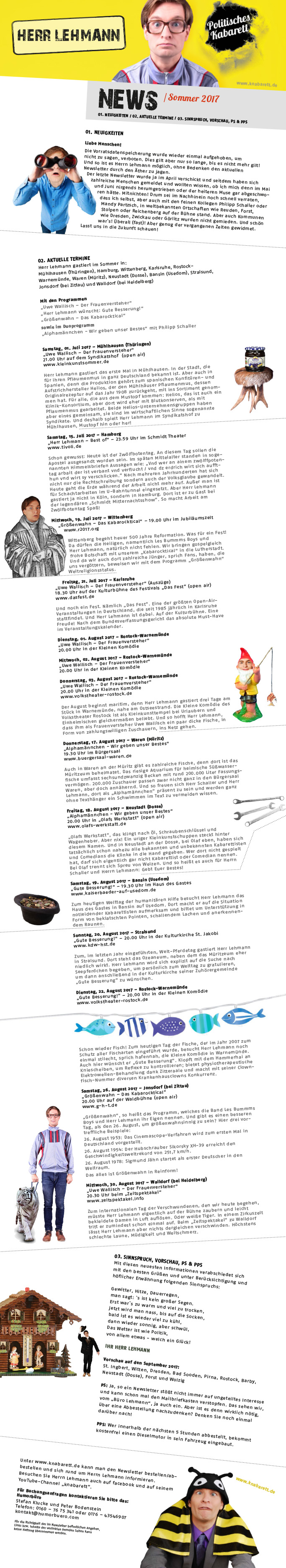 Newsletter Sommer 2017