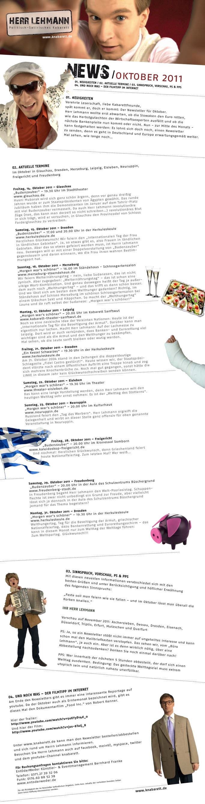 Newsletter Oktober 2011