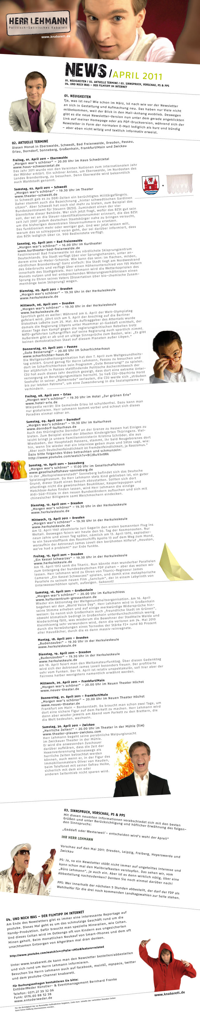 Newsletter April 2011