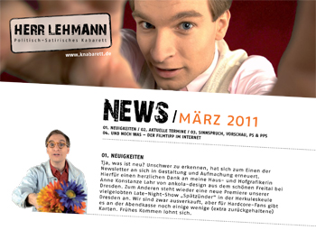 Neuer Newsletter 2011