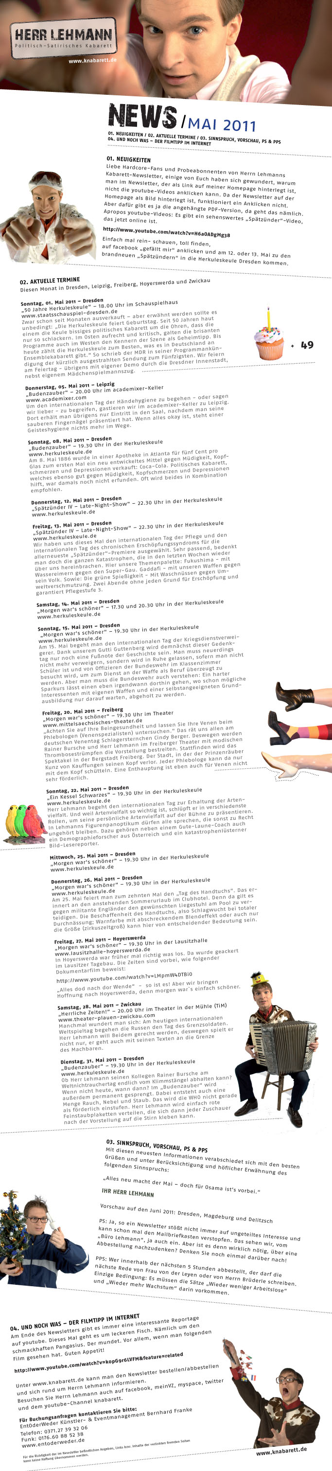 Newsletter Mai 2011